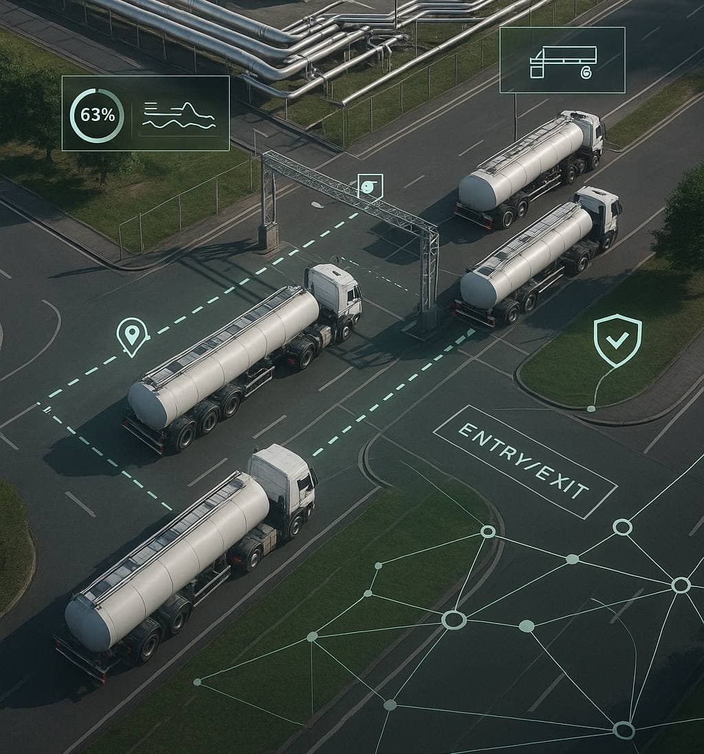 Logistics & terminal services illustration